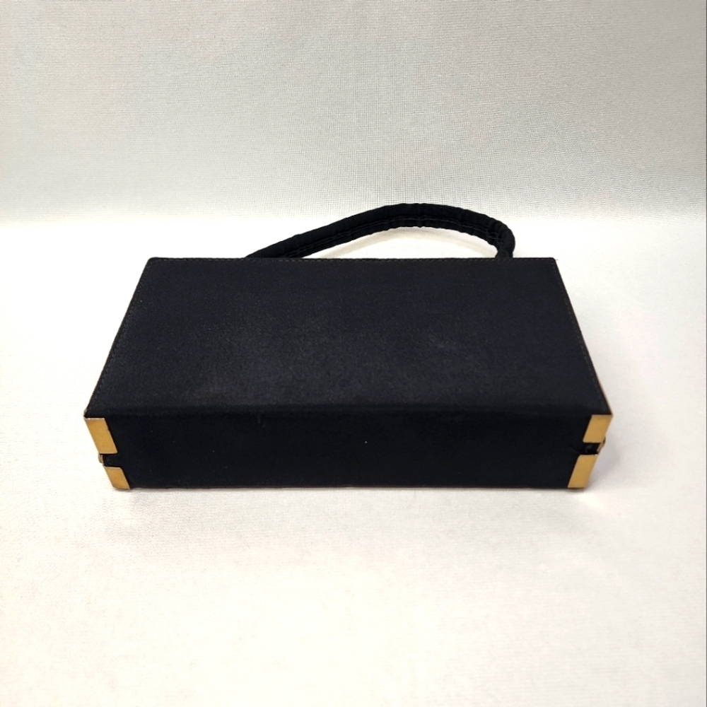 Vintage Nan Tribble Black Cloth Kiss Lock Bag - Picture 4 of 16